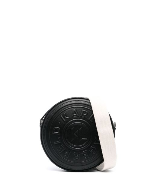 Karl Lagerfeld K/Circle logo-embossed crossbody bag
