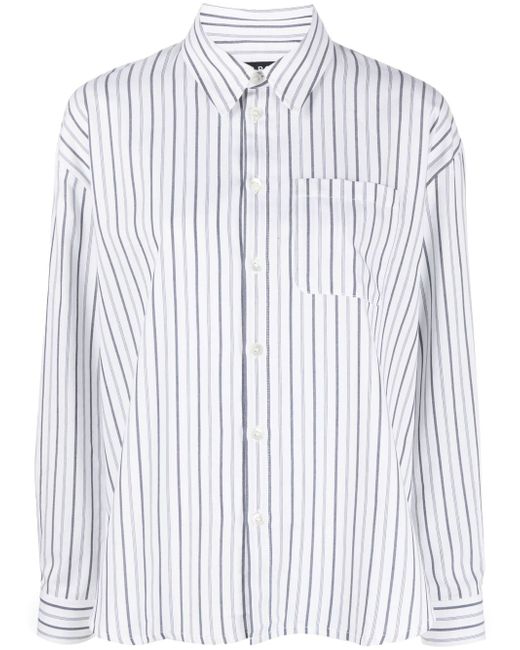 A.P.C. striped long-sleeve shirt