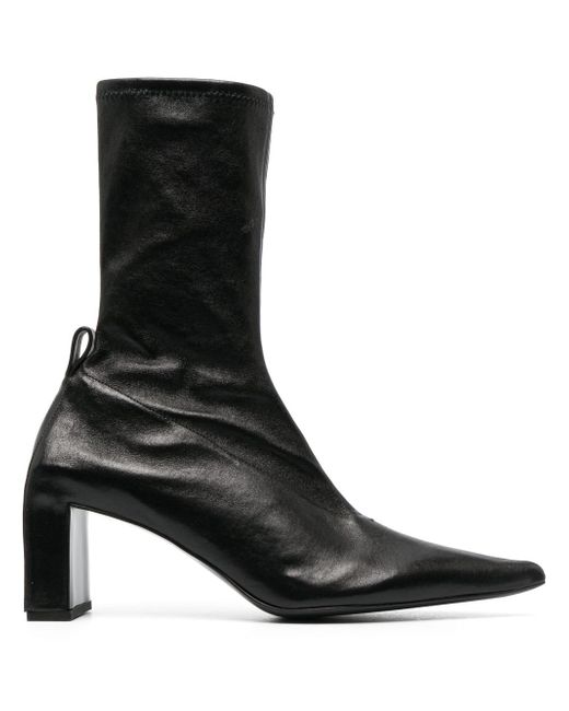 Jil Sander 90mm pointed-toe leather boots