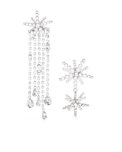 Maje Star crystal-embellished drop earrings