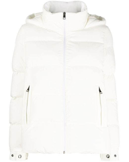 Kiton quilted hooded jacket