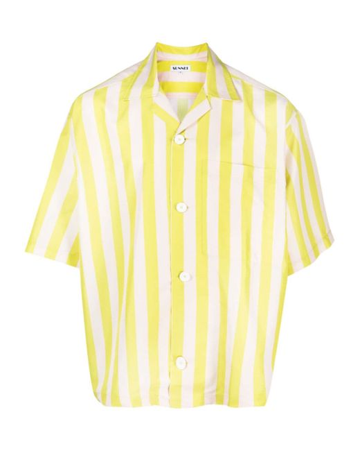 Sunnei chest-pocket short-sleeve shirt