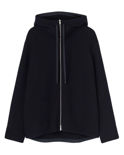 Jil Sander zip-up hooded jacket
