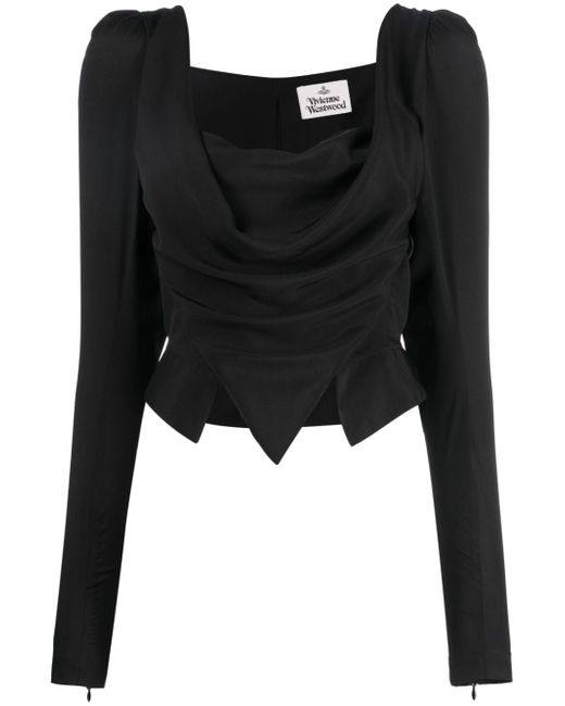 Vivienne Westwood draped asymmetric top