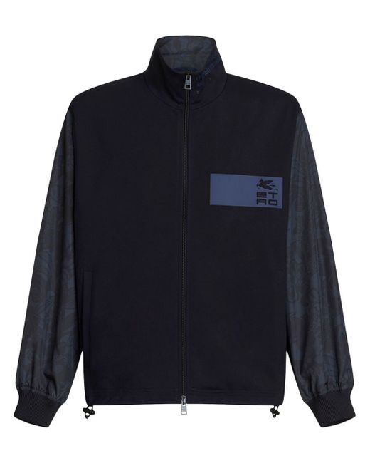 Etro chest logo-print zipped jacket