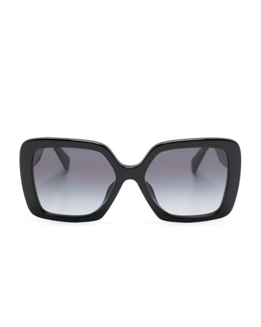 Miu Miu logo-plaque oversized-frame sunglasses