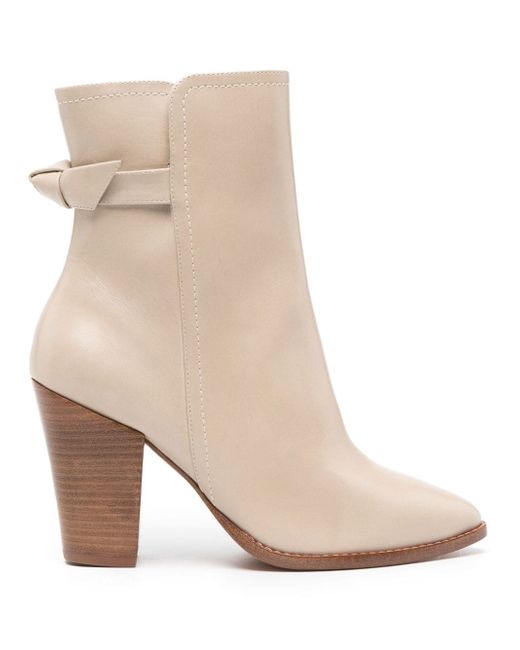 Alexandre Birman bow-detail 95mm leather ankle boots