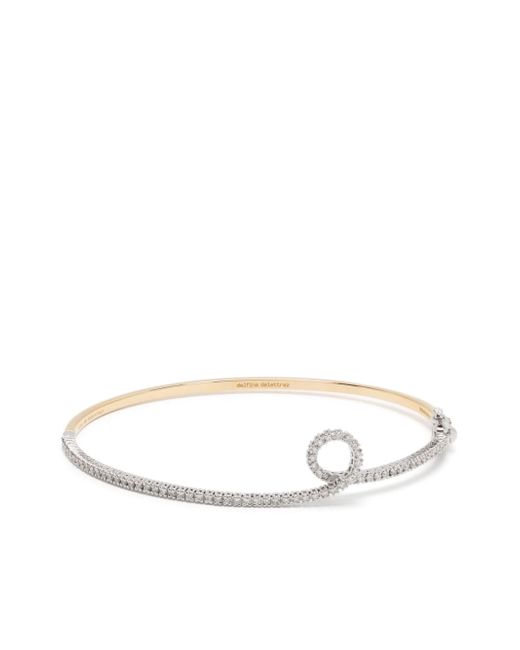 Delfina Delettrez 18kt yellow gold and diamond Single Loop bracelet