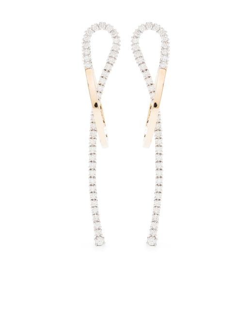 Delfina Delettrez 18kt and diamond Loop drop earrings