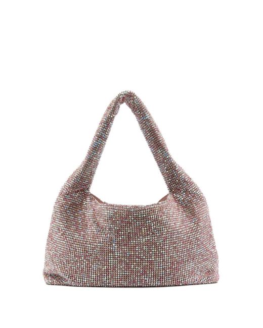 Kara crystal-embellished tote bag