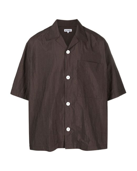 Sunnei chest-pocket short-sleeve shirt