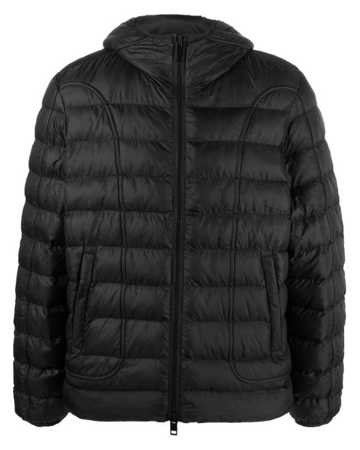 Diesel zip-up hooded padded jacket