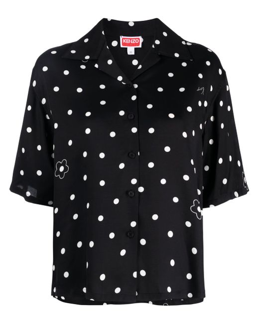 Kenzo polka-dot-print hawaiian shirt