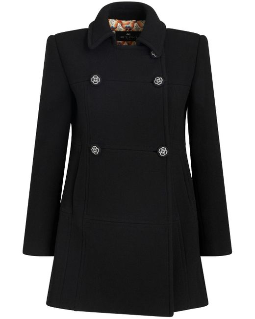 Etro double-breast wool coat