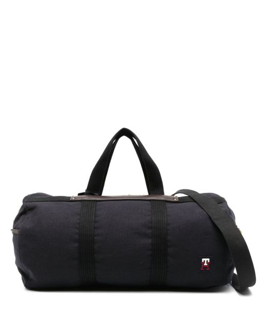 Tommy Hilfiger logo-patch zipped luggage bag