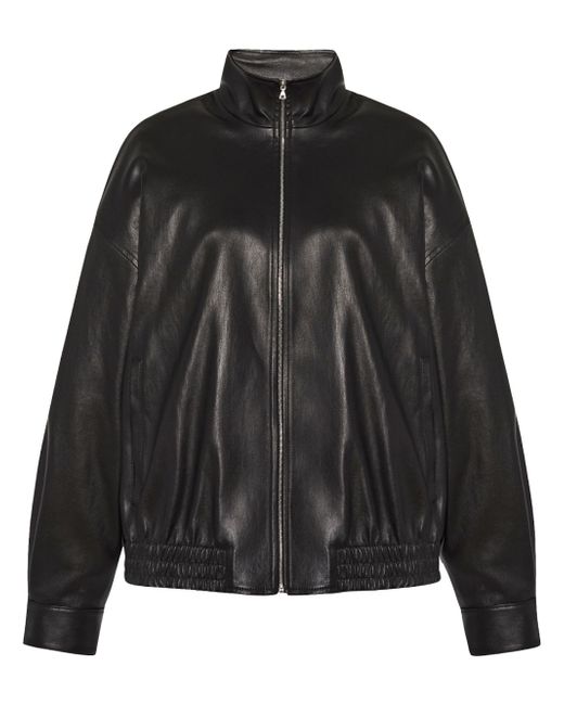 Rosetta Getty zip-up leather bomber jacket