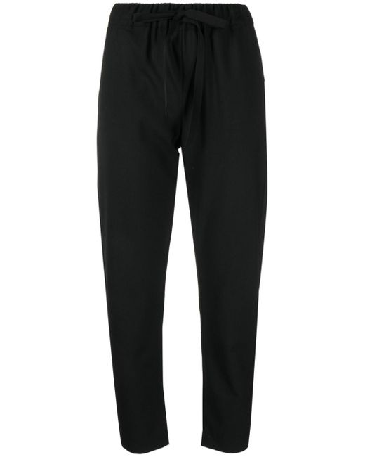 Semicouture drawstring cropped trousers