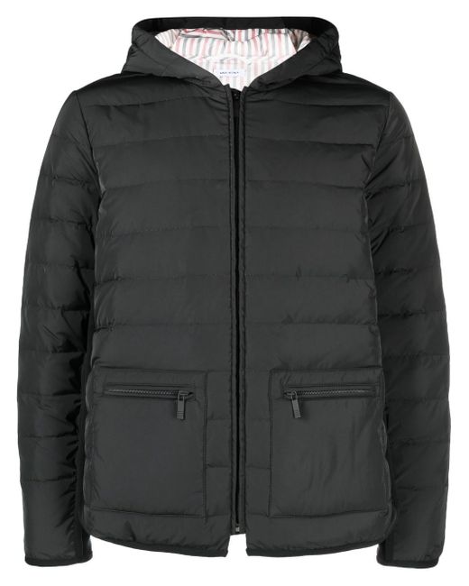 Thom Browne padded-design hooded jacket