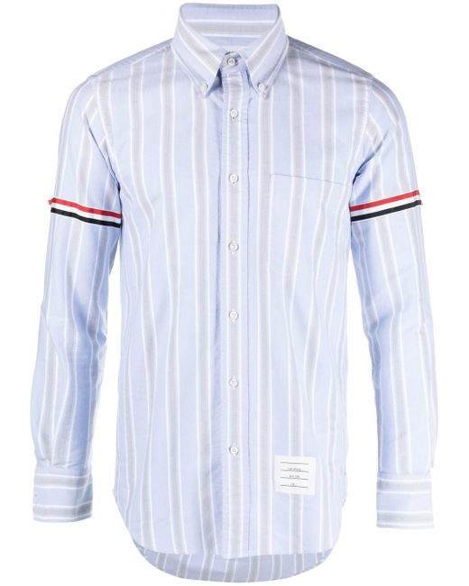 Thom Browne stripe-trim detail shirt