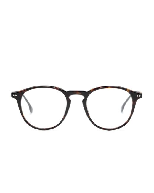 Carrera tortoiseshell-effect round-frame glasses