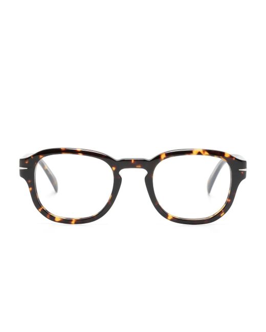 David Beckham Eyewear tortoiseshell round-frame glasses