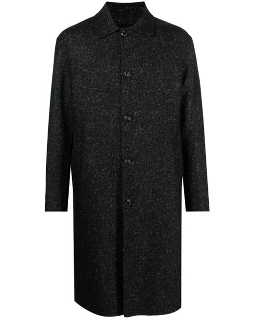 Lardini single-breasted marled coat