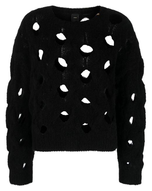 Pinko cut-out crew-neck jumper