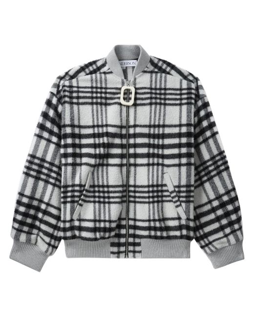 J.W.Anderson checked zipped bomber jacket