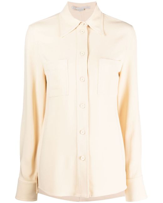 Stella McCartney pointed-collar button-up shirt