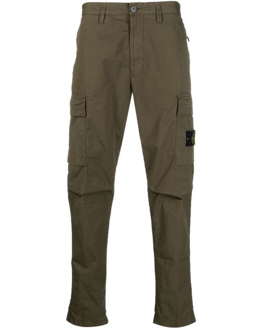 Stone Island 32710 tapered-leg cargo trousers