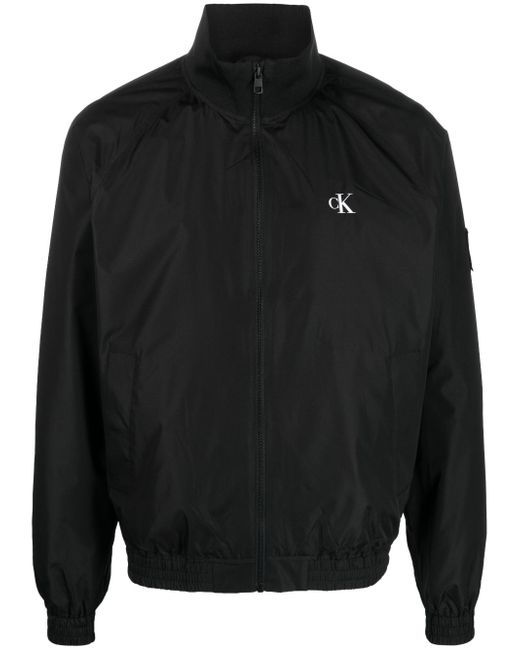 Calvin Klein Jeans logo-print bomber jacket