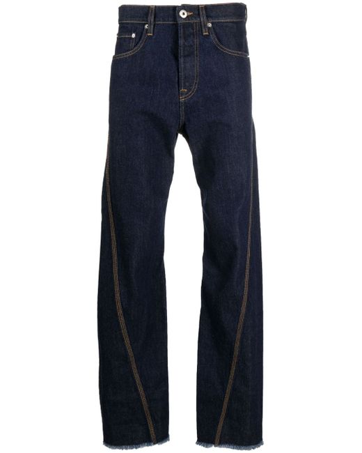 Lanvin mid-rise straight-leg cotton jeans