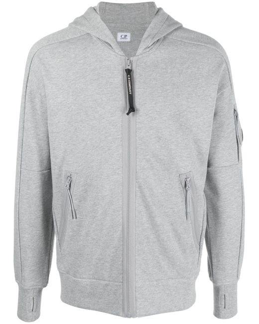 CP Company Lens-detail jersey zip-up hoodie