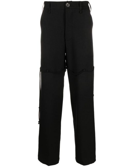 Song For The Mute logo-patch straight-leg trousers