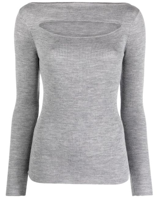 P.A.R.O.S.H. cut-out ribbed jumper