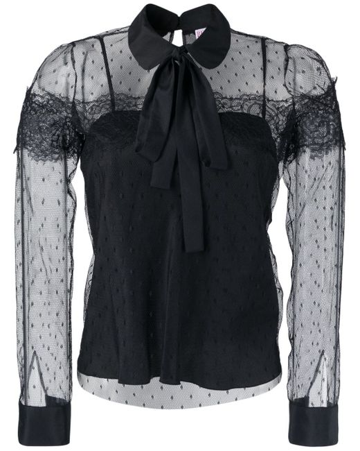 RED Valentino point desprit tulle blouse