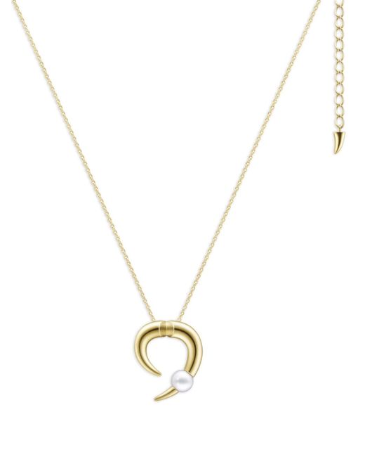 Tasaki 18kt yellow Collection Line Danger Horn pearl necklace