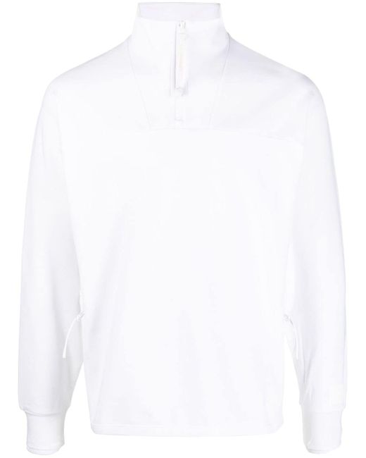 CP Company zip-detail high-neck jersey sweatshirt