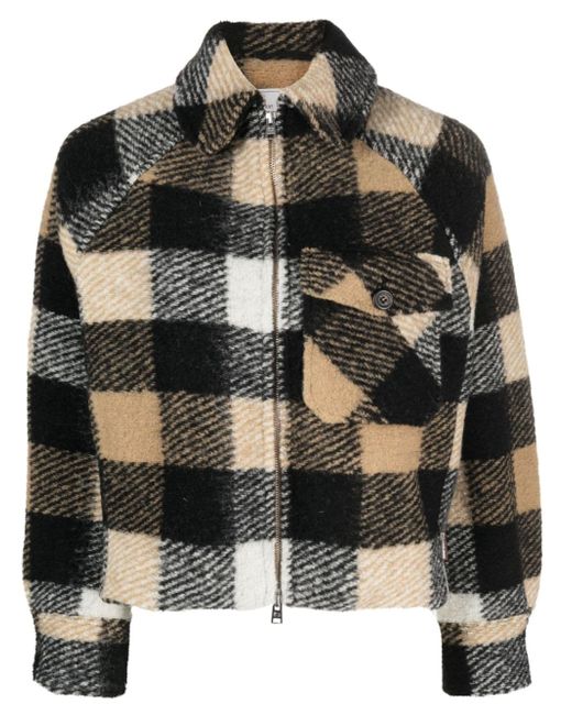 Woolrich checked wool jacket