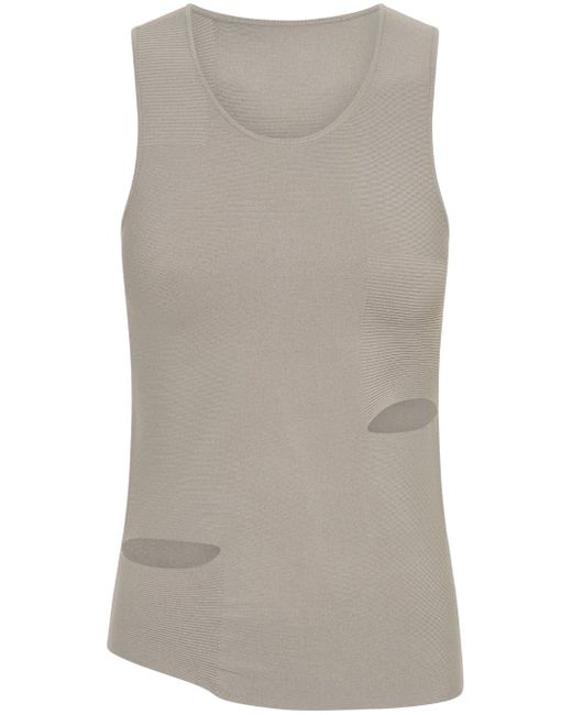Dion Lee Cinched ripped-detail tank top