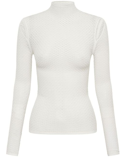 Dion Lee long-sleeve cut-out top