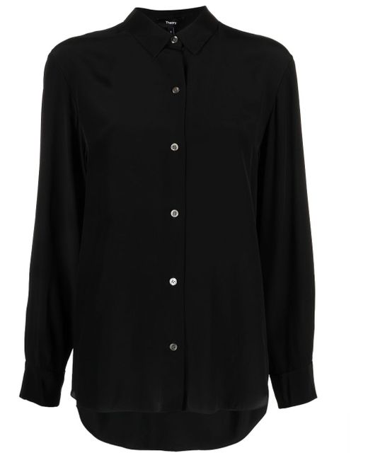 Theory long-sleeve buttoned shirt
