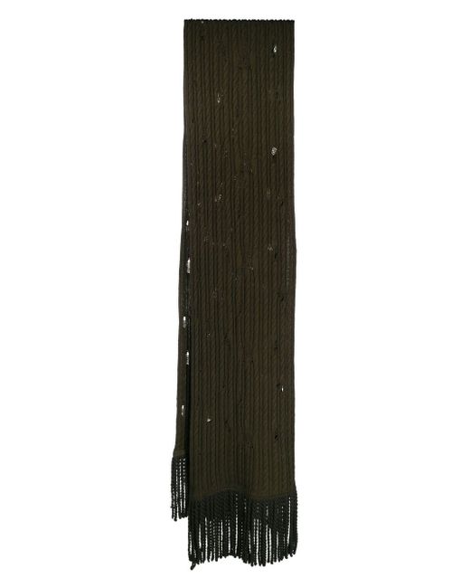 Roberto Cavalli fringe scarf