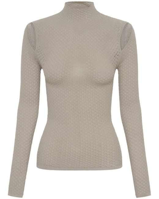 Dion Lee cut-out long-sleeve top