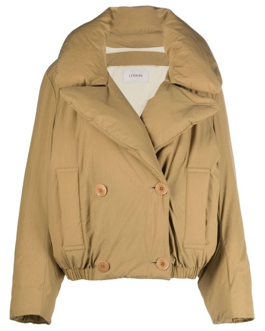 Lemaire wide-lapels puffer jacket