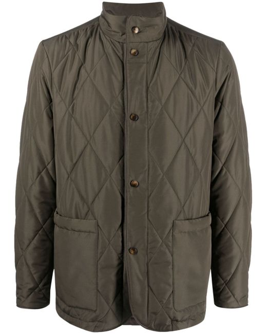Canali quilted lightweight jacket