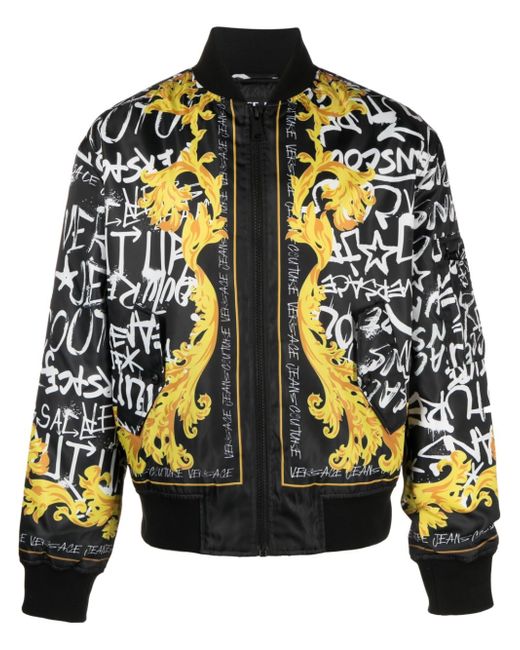 Versace Jeans Couture graphic-print bomber jacket