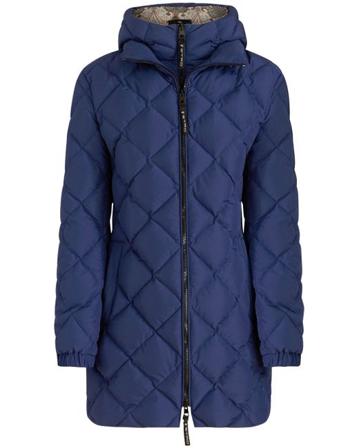 Etro zipped hooded puffer jacket
