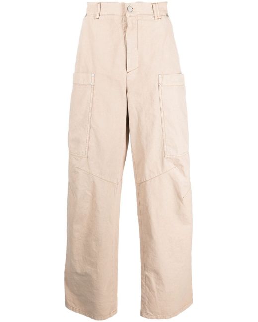 Palm Angels wide-leg cotton cargo trousers