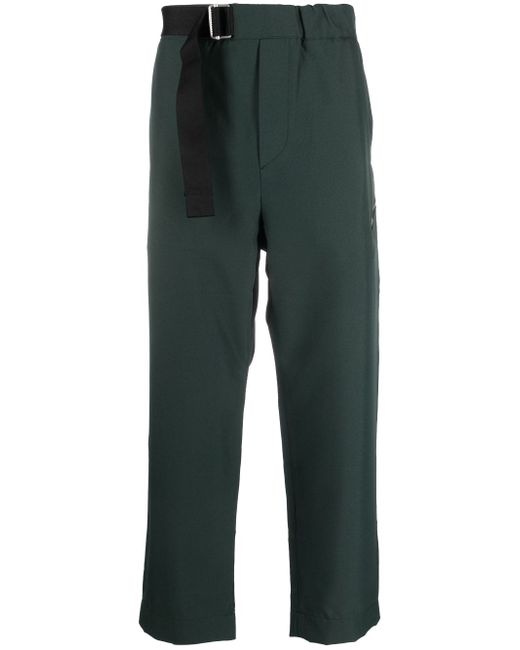 Oamc buckled cotton cropped trousers